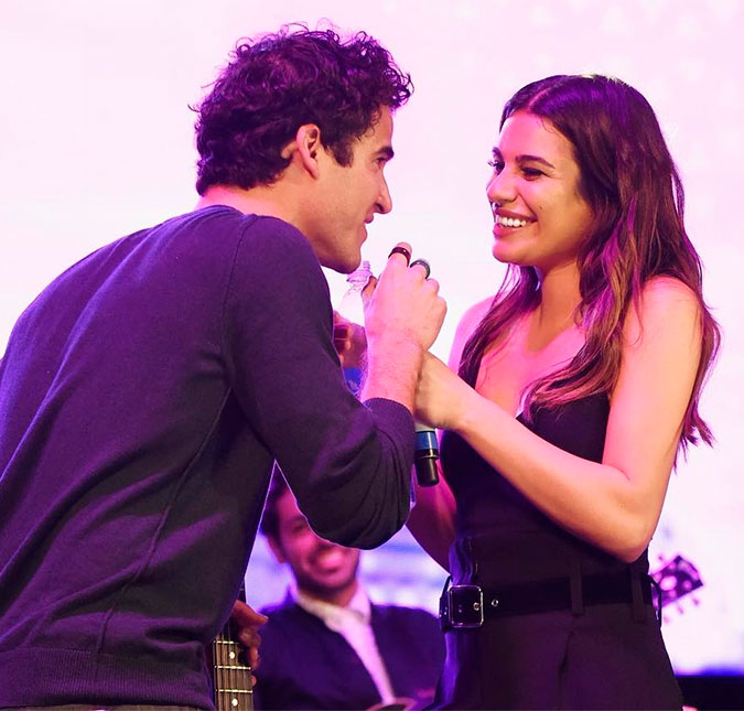 Lea Michele e Darren Criss, de <i>Glee</i>, se reúnem em festival musical de Nova York, confira!