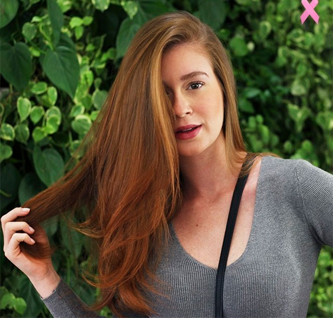 Após lua de mel, Marina Ruy Barbosa corre para hidratar o cabelo!