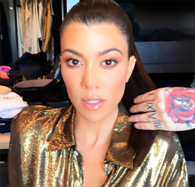 Kourtney Kardashian faz piada e diz que está grávida, mas deixa fãs desconfiados, entenda!