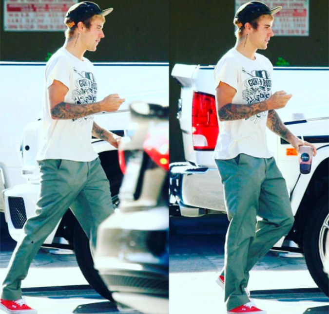 Justin Bieber é flagrado na casa da ex-namorada, Selena Gomez