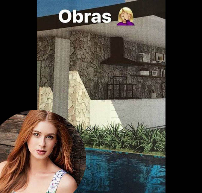 Via <i>Instagram</i>, Marina Ruy Barbosa mostra piscina da mansão onde mora, confira!