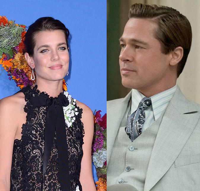 Brad Pitt está namorando Charlotte Casiraghi, princesa de Mônaco, diz revista