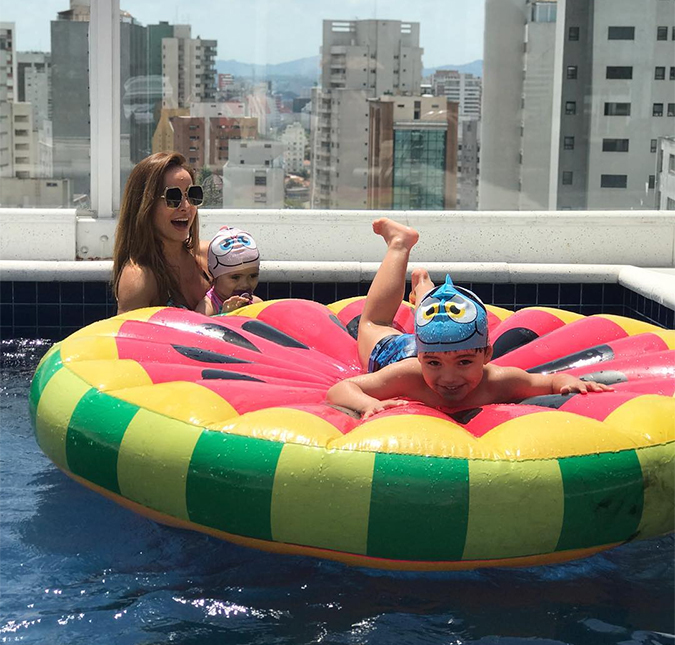 Sabrina Sato brinca com sobrinhos e fãs torcem por gravidez