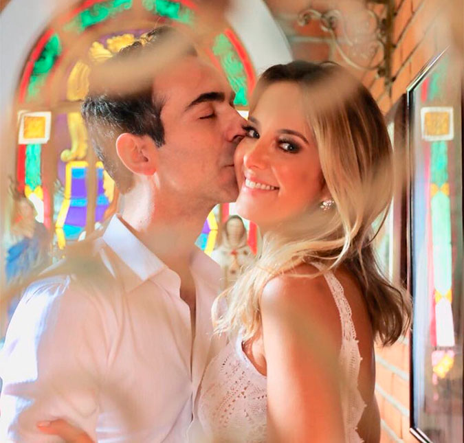 Cesar Tralli se declara para Ticiane Pinheiro ao vivo: <i>- Estou casando feliz da vida!</i>