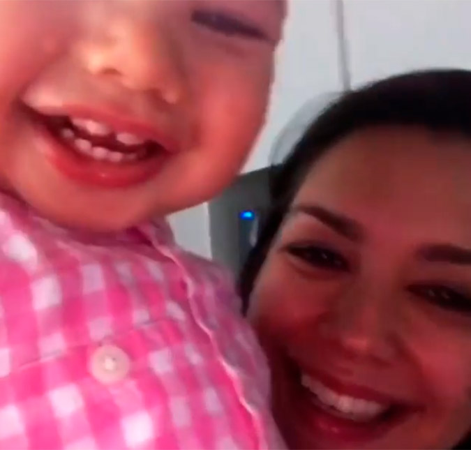 Fofura! Thais Fersoza compartilha vídeo conversando com Melinda, assista!