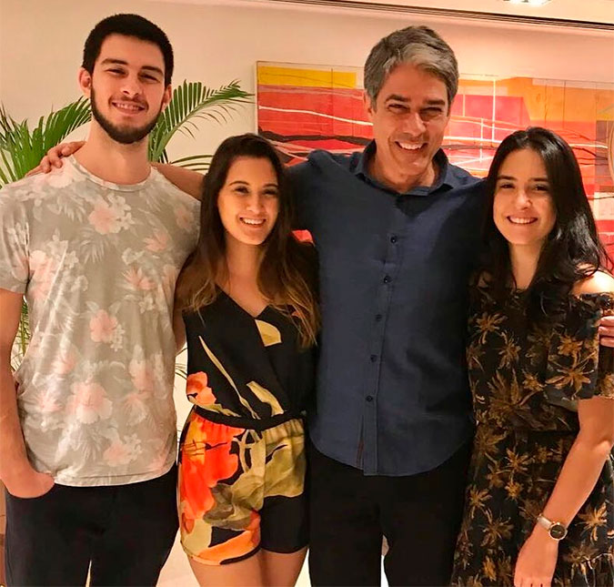 William Bonner publica foto dos filhos pequenos: <i>Cresceram...</i>