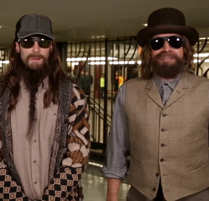Adam Levine e Jimmy Fallon cantam disfarçados em metrô de Nova York, assista!