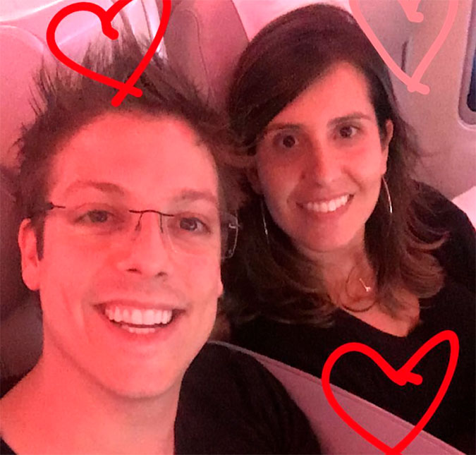 Fábio Porchat e Nataly Mega embarcam para lua de mel nas Maldivas!