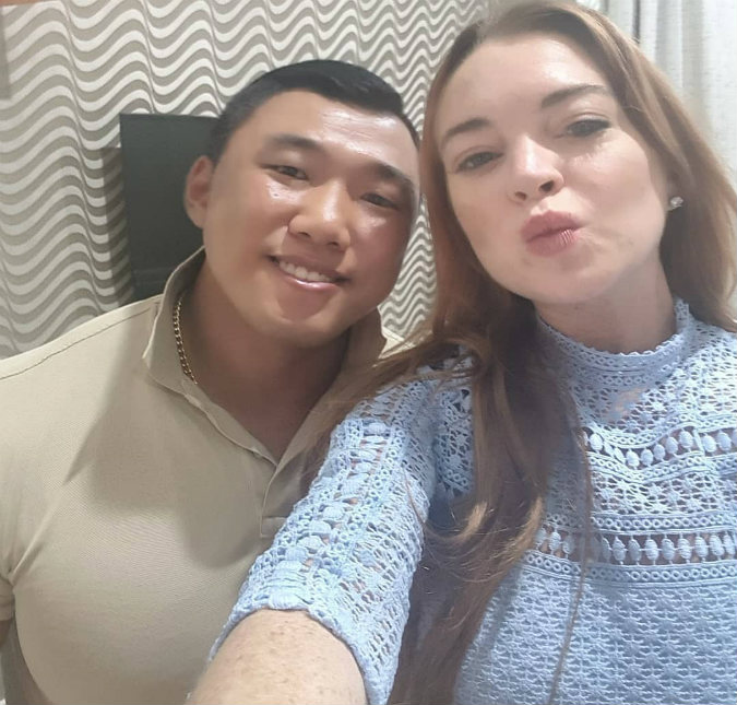 Lindsay Lohan estaria namorando fisiculturista coreano bilionário, diz <i>site</i>
