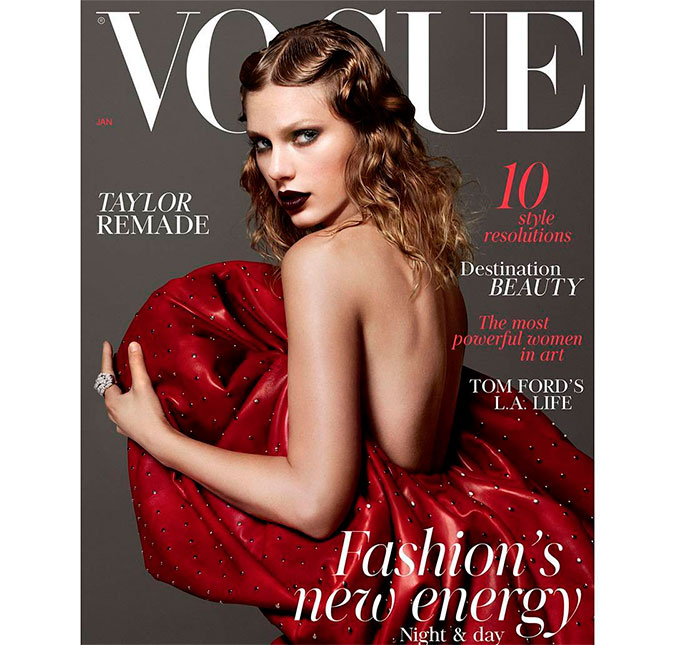 Taylor Swift é capa de janeiro da <i>Vogue</i> britânica!