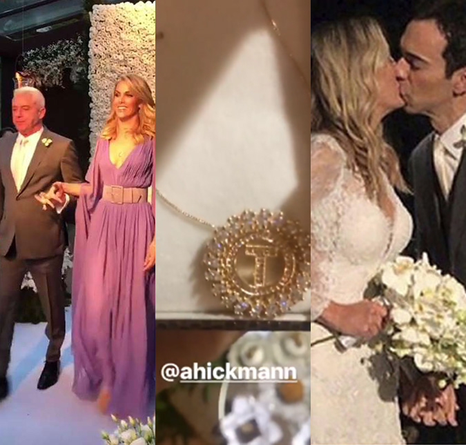 Ana Hickmann explica o que a fez presentear Ticiane Pinheiro e suas madrinhas de casamento com joia personalizada