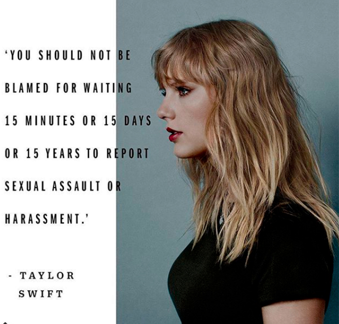 Eleita uma das personalidades do ano pela <i>Time</i>, Taylor Swift fala sobre casos de assédio