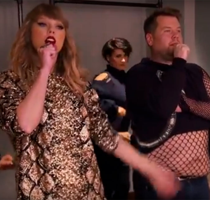 James Corden rouba a cena como dançarino de Taylor Swift, entenda essa história!