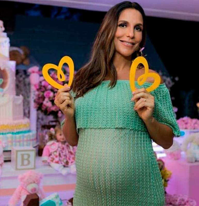 vestido para gravida cha de fralda