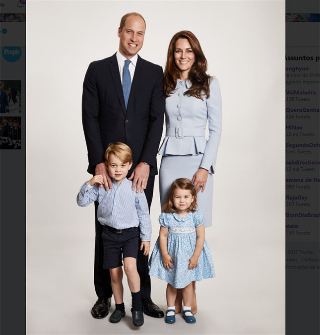 Cartão de Natal de Kate Middleton e Príncipe William é revelado, veja!