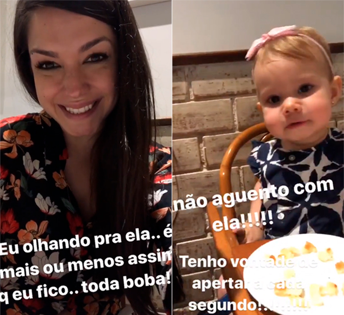Thais Fersoza se derrete ao ouvir Melinda falando mamãe: <i>Não aguento!</i>