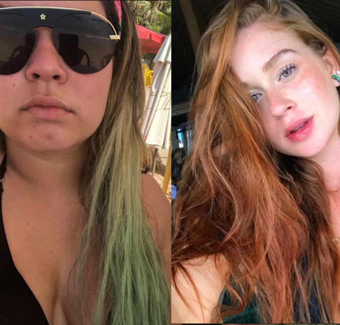 Marília Mendonça faz piada com cabelo verão de Marina Ruy Barbosa