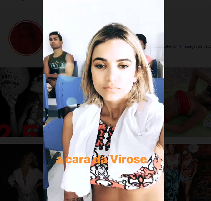 Com virose, Manu Gavassi passa o aniversário de 25 anos de idade no hospital