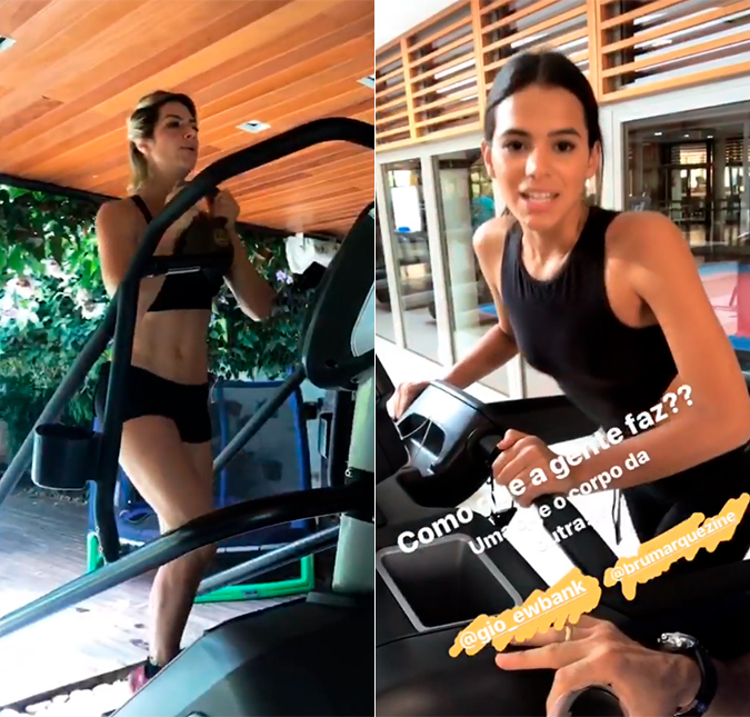 Bruna Marquezine diz que quer ter o corpo de Giovanna Ewbank