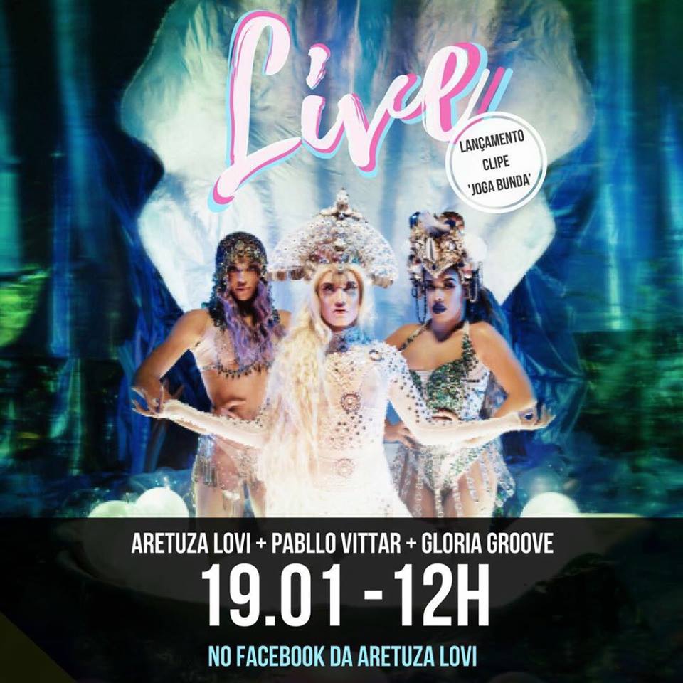 Sai o clipe da Pabllo Vittar com Aretuza Lovi e Gloria Groove, vem ver!