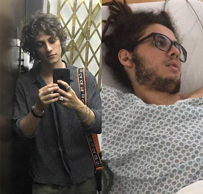 Irmão mais novo de Chay Suede está internado na UTI após acidente de carro, saiba mais