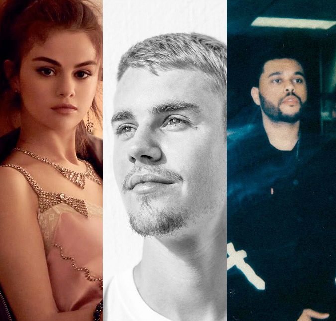 Justin Bieber e Selena Gomez não foram ao <i>Grammy</i> para não se encontrarem com The Weeknd, diz <i>site</i>