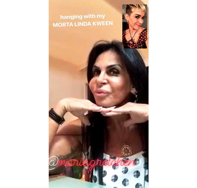 Katy Perry posta <i>print</i> de bate-papo com Gretchen e levanta suspeitas de nova parceria