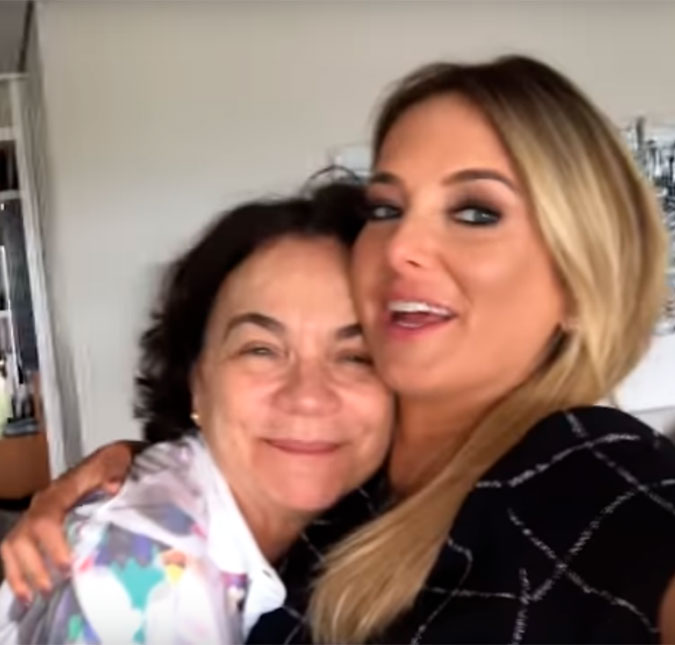 Em vídeo, Ticiane Pinheiro aparece abraçadinha com a sogra, assista!