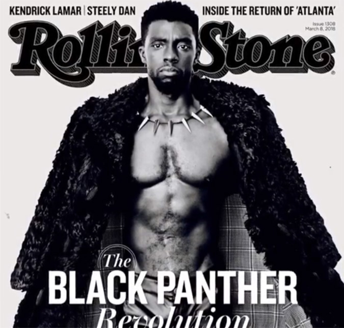 Chadwick Boseman estampa a capa da <i>Rolling Stone</i> com puro poder, confira!