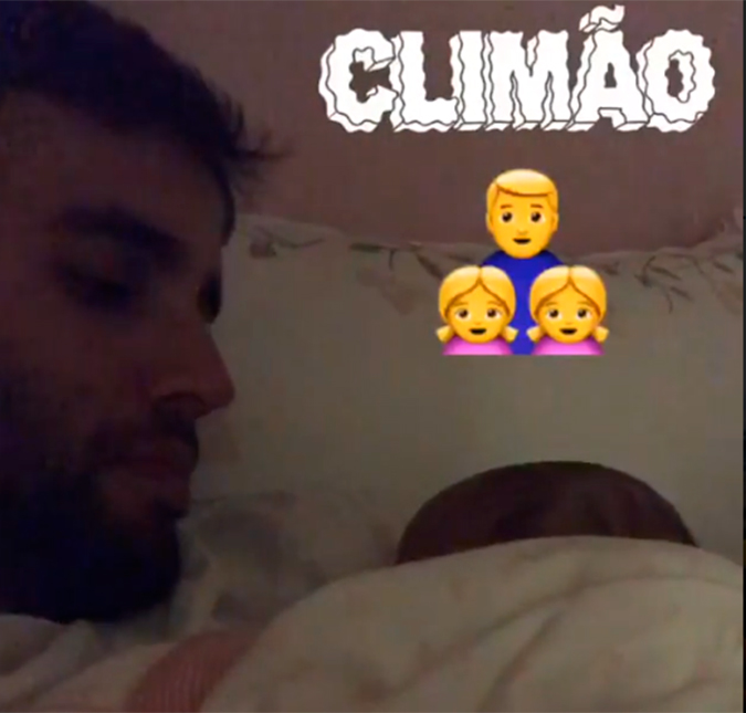 Marido de Ivete Sangalo publica vídeo ninando a filha recém-nascida, veja!