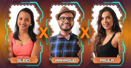 Após votação aberta, Gleice, Mahmoud e Paula são emparedados no <i>BBB 18</i>