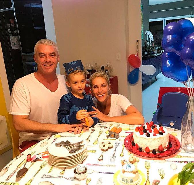 Ana Hickmann celebra aniversário de quatro anos do filho com festinha em casa