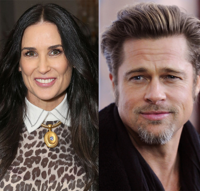 Demi Moore ajuda Brad Pitt a superar problemas e os dois estariam cada vez mais próximos, diz <i>site</i>