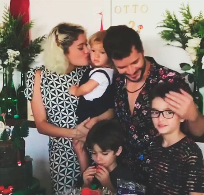 Sophie Charlotte celebra dois anos de vida de Otto junto com os enteados