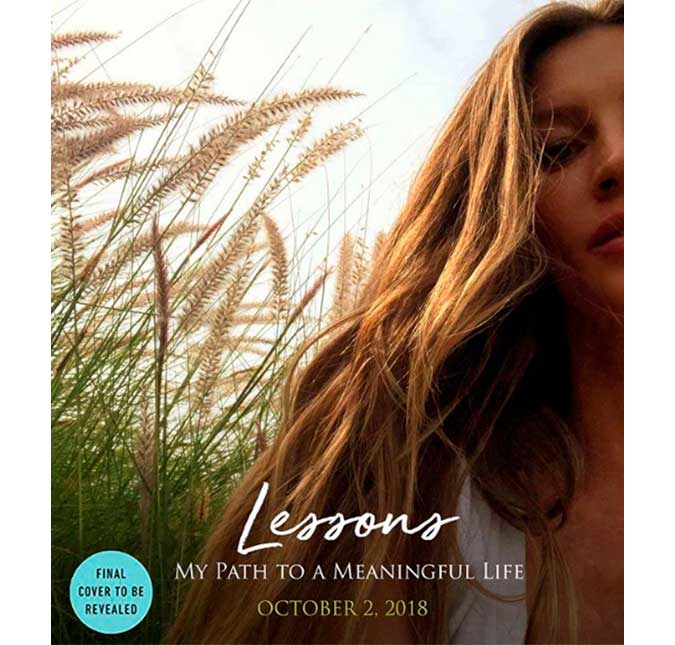 Gisele Bündchen anuncia que irá lançar livro em outubro!