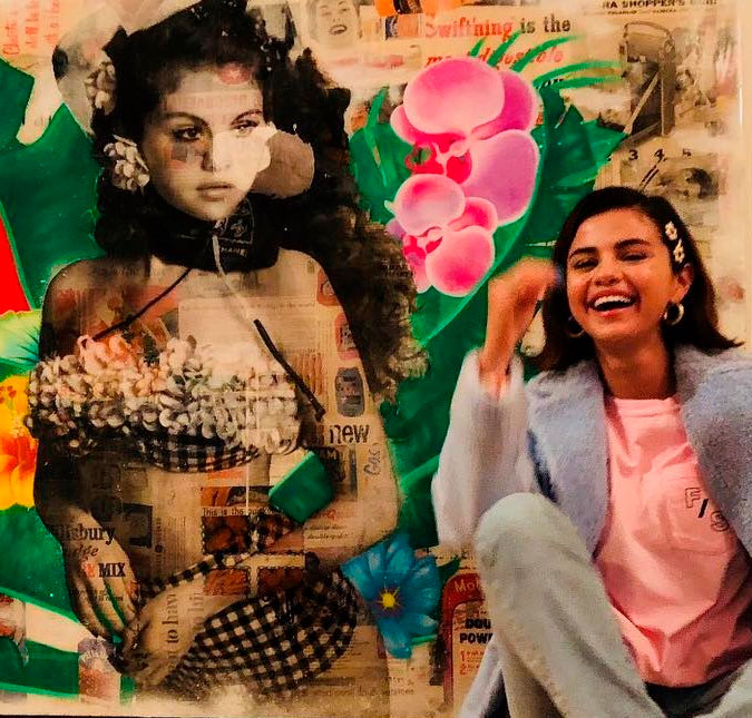 Selena Gomez ganha homenagem de artista plástico e elogia: <i>Você é insano</i>