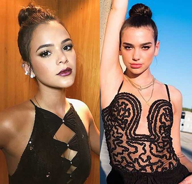 Dua Lipa sensualiza e gera polêmica entre fãs de Bruna Marquezine, entenda!