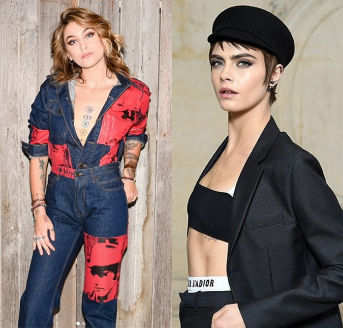 Cara Delevigne e Paris Jackson são vistas aos beijos, confira!
