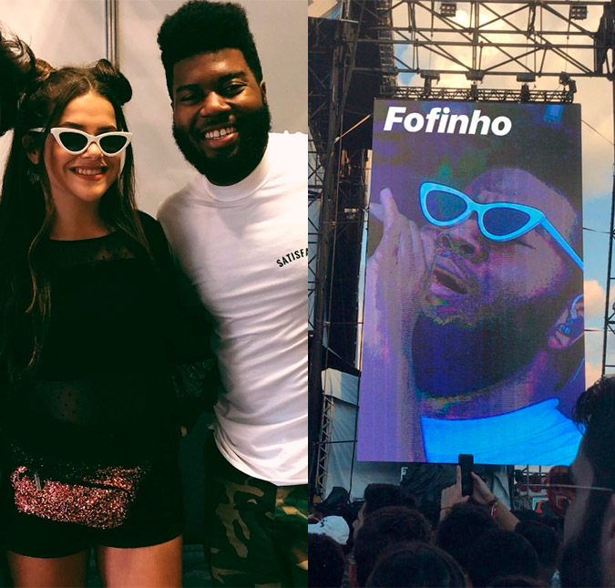 Maísa Silva surta após Khalid pegar seus óculos no <i>Lollapalooza</i>: <i>Quase chorei</i>
