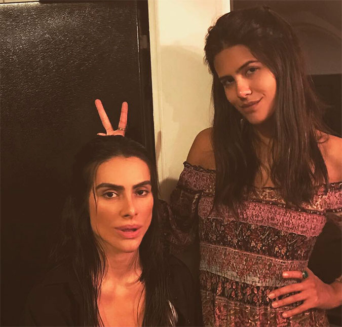 Antonia Morais diz que ela e a irmã, Cleo Pires, já ficaram com o mesmo cara