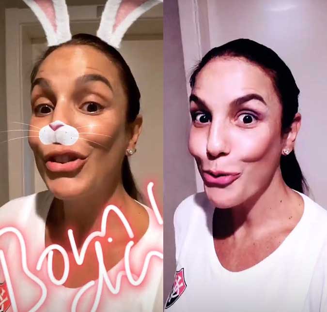 Ivete Sangalo volta para as redes sociais e fala da rotina com as gêmeas: <i>- Noites sem dormir</i>