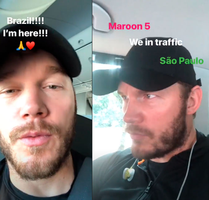 Chris Pratt chega ao Brasil para promover <i>Vingadores: Guerra Infinita</i>