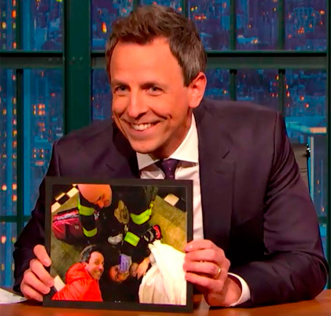 Filho de Seth Meyers nasceu na entrada do apartamento dele, entenda!