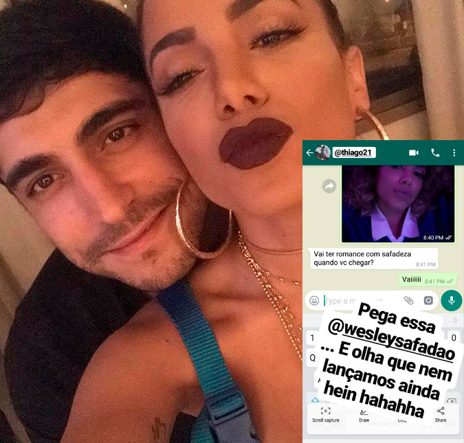 Thiago Magalhães envia mensagem para Anitta: <I>Vai ter romance com safadeza quando você chegar?</I>