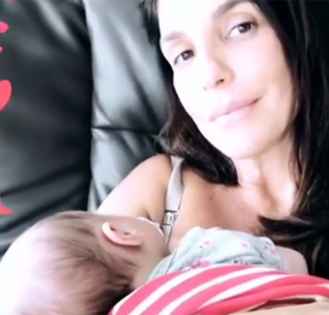 Ivete Sangalo aparece ninando uma de suas filhas, assista ao vídeo!