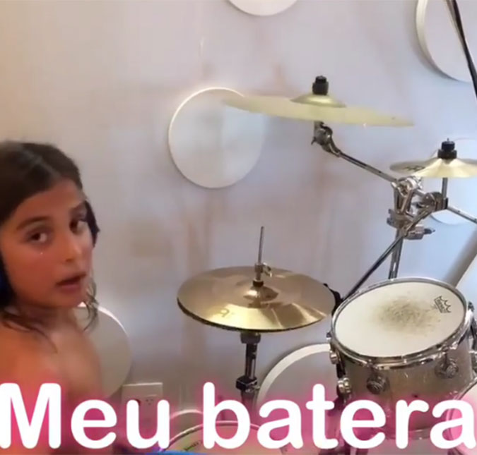 Ivete Sangalo posta foto do filho tocando bateria e se derrete: <i>Que orgulho</i>