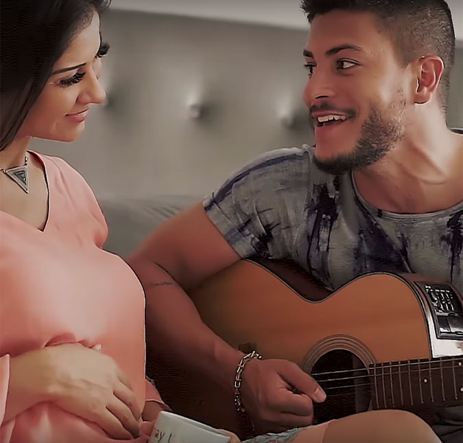 Arthur Aguiar divulga clipe com Mayra Cardi grávida: <i>Baseado em fatos mais que reais!</I>