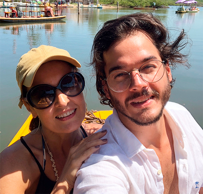 Túlio Gadêlha nega que único motivo de nova fase de Fátima Bernardes: <I>Já encontrei ela assim, realizada</i>
