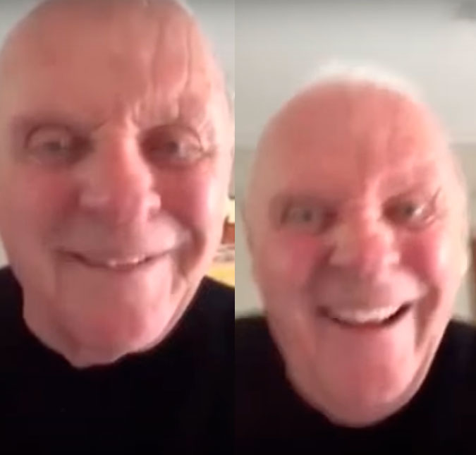 Anthony Hopkins divide opiniões ao postar vídeo divertido em suas redes sociais
