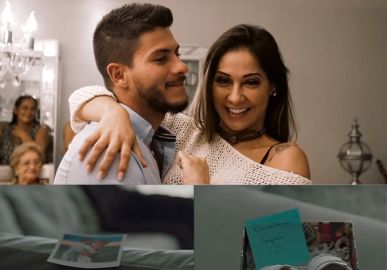 Arthur Aguiar e Mayra Cardi revelam sexo e nome do primeiro filho, vem ver!